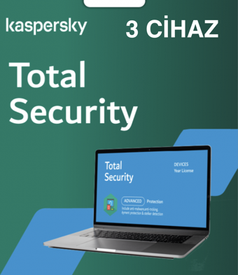 Kaspersky Total Security 3 Cihaz 1 Yıl