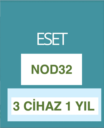 ESET NOD32 3 Cihaz 1 Yıl ( Dijital Teslimat)