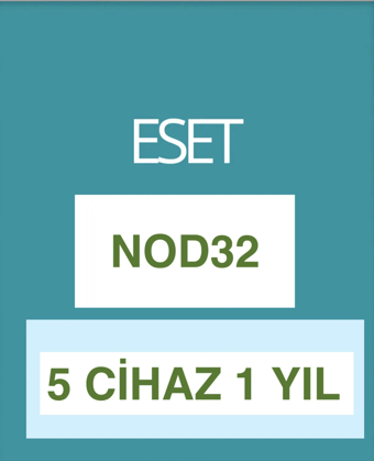 ESET NOD32 5 Cihaz 1 Yıl ( Dijital Teslimat)