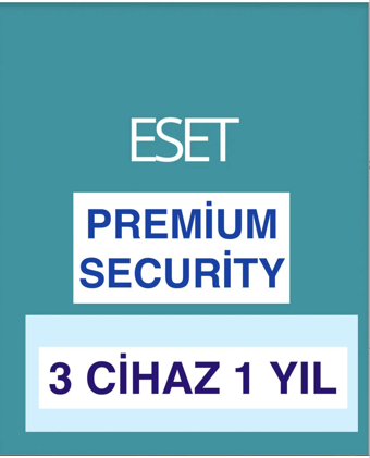 Eset Premium Security 3 Cihaz 1 Yıl ( Dijital Teslimat)