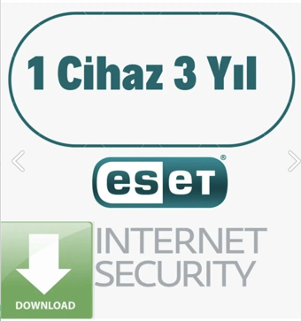 Eset İnternet Security 1 Cihaz 3 Yıl ( Dijital Teslimat)