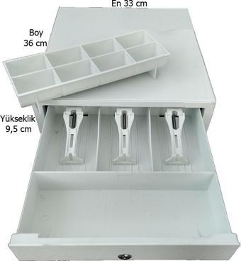 Saypos Dokunmatik (Basmalı) Elle Açılır Manuel Yazarkasa Para Çekmecesi 33x36x9,5cm