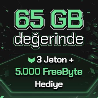 5.000 FreeByte + 3 Jeton