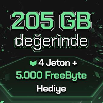 5.000 FreeByte + 4 Jeton