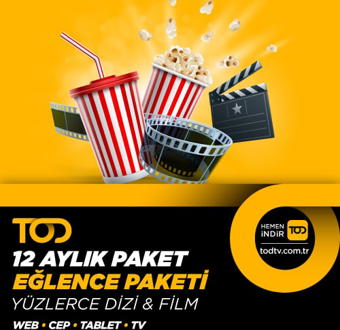 TOD Eglence Paketi - 12 Aylık (web-cep-tablet-smart tv-android tv-apple tv)