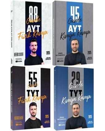 Parlayan Proje TYT AYT Fizik ve Kimya Kamp Kitabı 4 lü Set - Parlayan Projeler