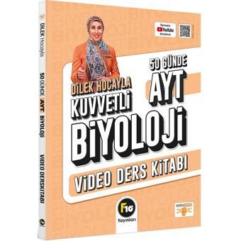 F10 Yayınları AYT Biyoloji Dilek Hocayla 50 Günde Video Ders Kitabı - F10 Yayınları