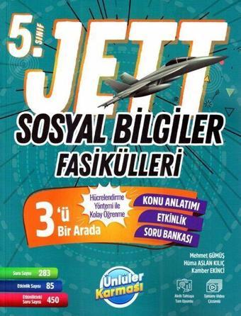 Ünlüler Karması 5. Sınıf Sosyal Bilgiler JETT Fasikülleri - Ünlüler Karması Yayınları