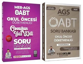 Yediiklim + İndeks 2025 ÖABT MEB-AGS Okul Öncesi + Çocuğun Yüz Dili Soru Soru Bankası 2 li Set - İndeks Akademi Yayıncılık