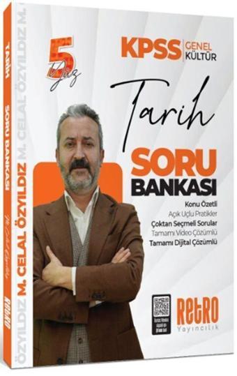 Retro 2025 KPSS Tarih 5Yüz Soru Bankası Çözümlü - Mehmet Celal Özyıldız Retro Yayıncılık - Retro Yayıncılık