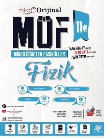 Orijinal Mikro 11. Sınıf Fizik MÖF Mikro Öğreten Fasiküller - Orijinal Yayınları