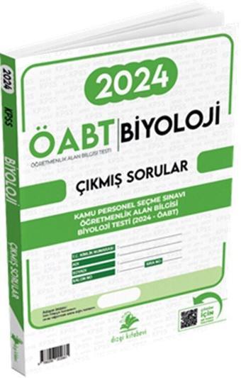 Dizgi Kitap ÖABT Biyoloji Video Çözümlü 2024 Sınavı Orijinal Çıkmış Sorular - Dizgi Kitap Yayınları