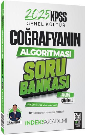 İndeks Akademi 2025 KPSS Coğrafyanın Algoritması Soru Bankası Çözümlü - Alican Demir İndeks Akademi - İndeks Akademi Yayıncılık