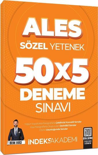 İndeks Akademi 2025 ALES Sözel Yetenek 5 Deneme Sınavı Çözümlü - Berk Ekici İndeks Akademi - İndeks Akademi Yayıncılık