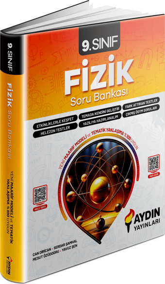 Aydın Yayınları 9. Sınıf 2025 Fizik Soru Bankası - Aydın Yayınları