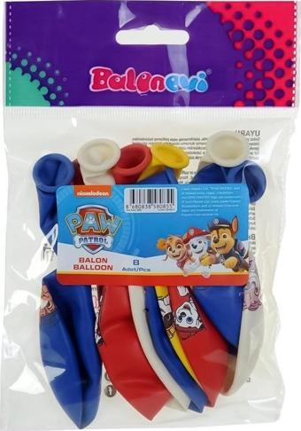 Balonevi LNP0855 4+1 Paw Patrol Refresh Baskılı Balon 12 Inç 8li -Balonevi