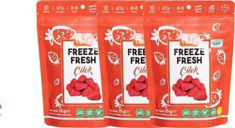 Pol's Çilek Paketi 3'lü Freeze Fresh Çilek 15x3 gr