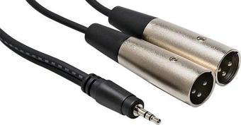 3.5 mm Stereo Erkek- 2 Xlr Erkek Kablo 3 metre