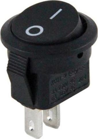 Mini Yuvarlak Anahtar Işıksız ON-OFF 2P