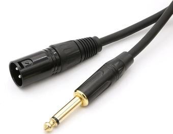 Enstrüman Gitar Kablosu XLR Erkek 6.35mm  Erkek Kablo 5 metre Kablo