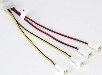 Molex to 4X3 pin Fan Çoklayıcı