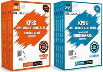 Pegem 2026 KPSS Ön Lisans Konu + Soru Bankası Modüler 2 li Set Pegem Akademi Yayınları - Pegem Akademi Yayıncılık