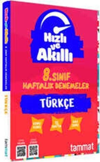 Tammat Yayıncılık 8. Sınıf Türkçe Haftalık Denemeler - Tammat  Yayıncılık