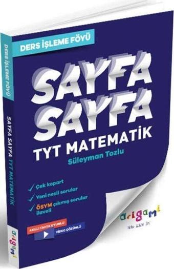 Tammat Yayıncılık TYT Matematik Sayfa Sayfa Ders İşleme Föyü - Tammat  Yayıncılık