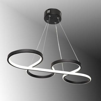 TT Aydınlatma Tt025-Sy Yılan Modeli Mat Siyah ( Beyaz Işık ) Led Avize