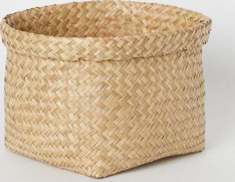 Wisha Natural Natural Büyük Boy Hasır Sepet / Saksılık 32X20Cm