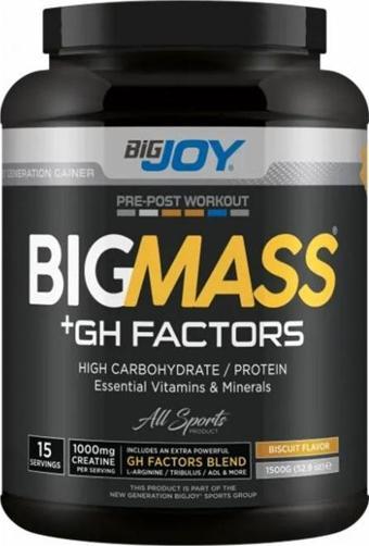 Bigjoy BigMass +Gh Factor Aromalı 1500 gram - Bisküvi