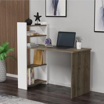 DemonteHome Ennadh 4 Rafli Çalişma Masasi Cevi̇z Beyaz