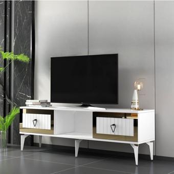 DemonteHome Lindadh Tv Sehpası (Alt Modül) Beyaz Altın