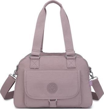 Krinkıl Kumaş Kadın Omuz Çantası Smart Bags 1122 Ten