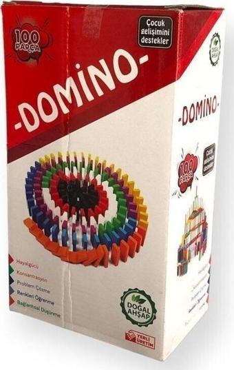 Domino Oyunu - 100 Prç (doğal Ahşap)