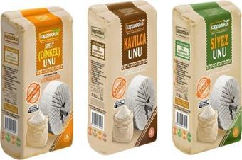 Kappadokia Siyez Unu 1 Kg + Kavılca Unu 1 Kg + Spelt (Kızılbuğday) Unu 1 Kg