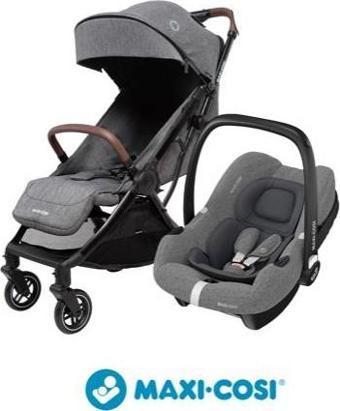 Maxi-Cosi Eva-Cabriofix I-Size Otomatik Katlanan Seyahat Sistem Kompakt Bebek Arabası Select Grey