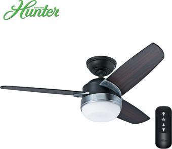 Hunter Fan Nova Mat Siyah - 107 Cm. Uzaktan Kumandalı Ve Aydınlatmalı Tavan Vantilatörü