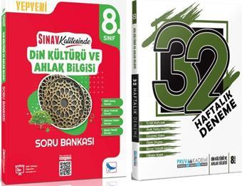 Sınav 8. Sınıf Din Kültürü ve Ahlak Bilgisi Soru Bankası ve Pruva 32 Haftalık Deneme Seti 2 Kitap - Sınav Yayınları