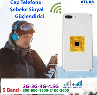 ATLAS TELEFON SİNYAL GÜÇLENDİRME ANTENİ - TÜM TELEFONLARA UYUMLUDUR