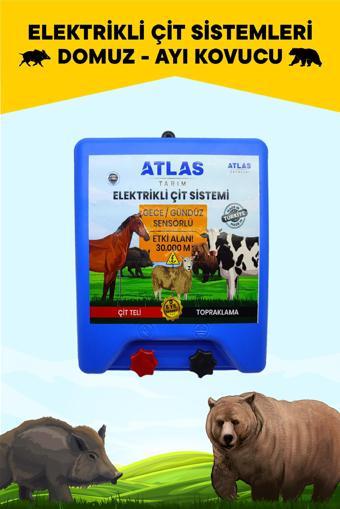 ATLAS YÜKSEK VOLTAJLI ELEKTRİKLİ ÇİT CİHAZI 80.000 VOLT