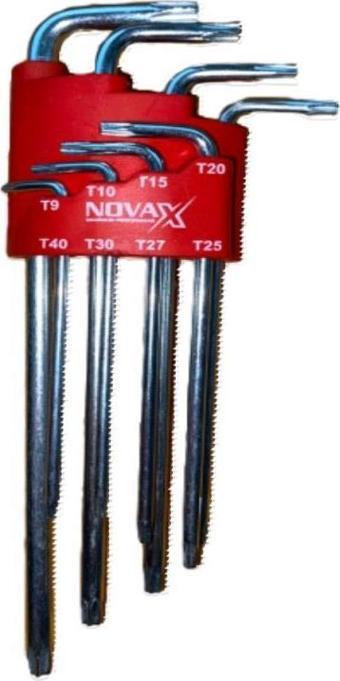 Novax Torx Alyan Anahtar Uzun 8li Set