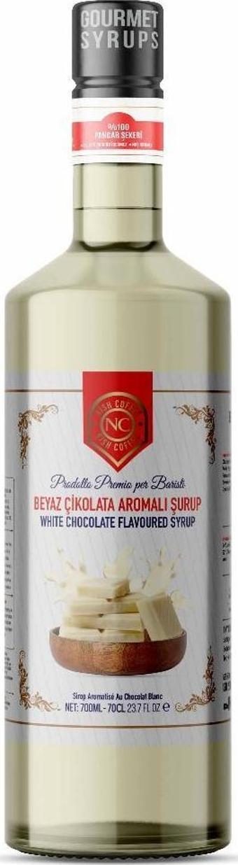Nish Beyaz Çikolata Aromalı Şurup 700 ML - Pet Şişe