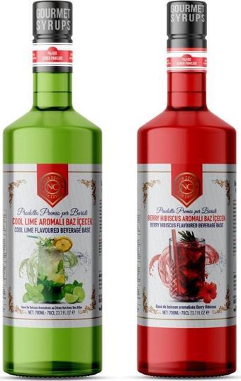 Nish Cool Lime, Berry Hibiskus Aromalı Baz İçecek 2 x 700 ML - Pet Şişe