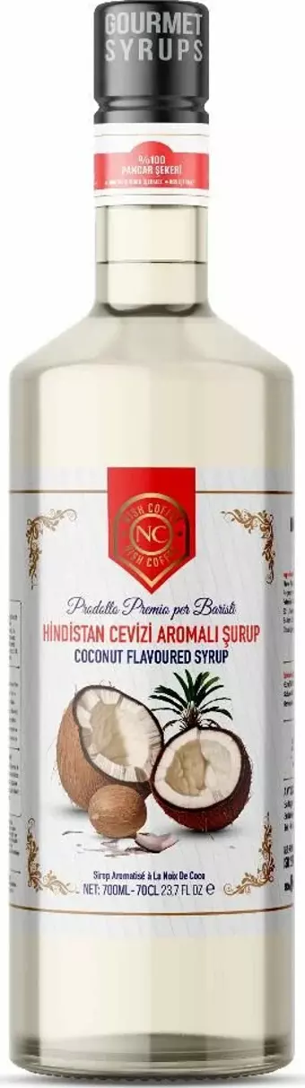 Nish Hindistan Cevizi Aromalı  Şurup 700 ML - Pet Şişe