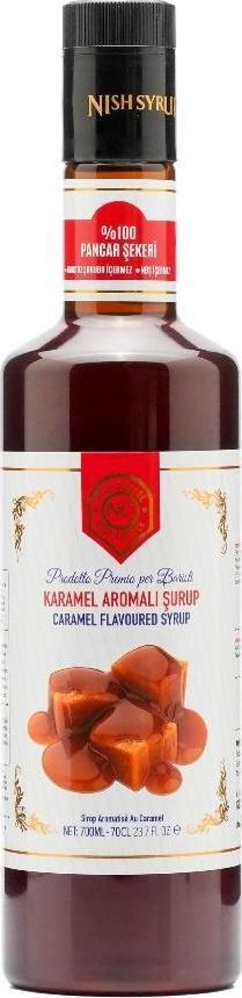 Nish Karamel Aromalı Şurup 700 ML - Pet Şişe