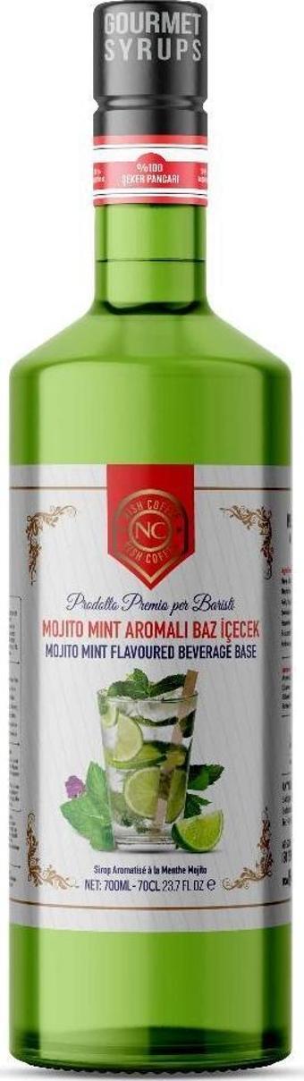Nish Mojito Mint Aromalı Şurup Baz İçecek 700 ML-Pet Şişe