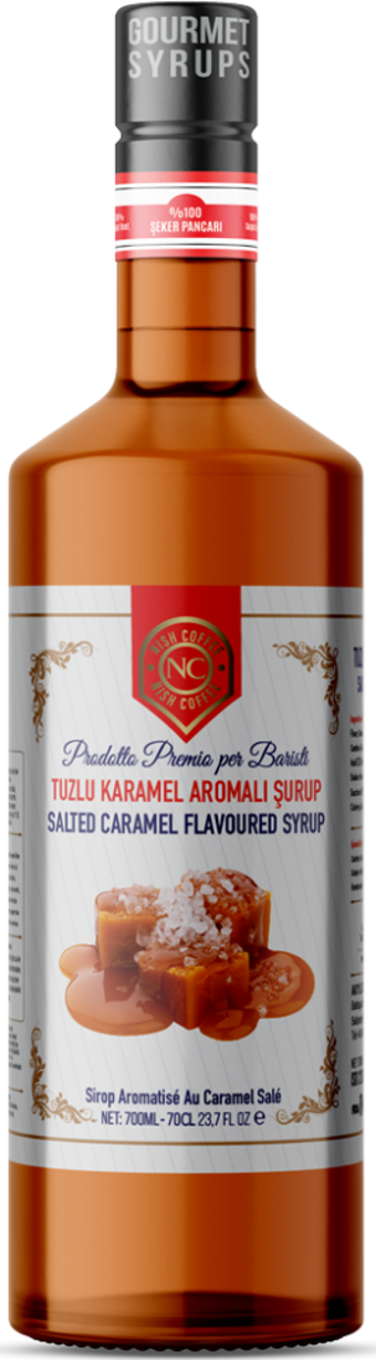 Nish Tuzlu Karamel Aromalı Şurup 700 ML-Pet Şişe