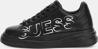 Guess Erkek Siyah Elba Logolu Sneaker