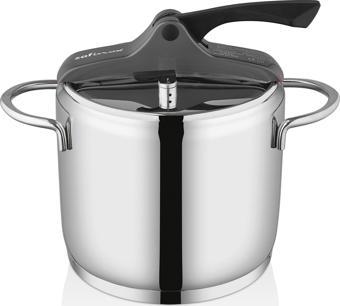 Safinox Vision 6 Litre Tel Kulplu Düdüklü Tencere - Siyah